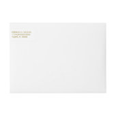 Graduate Hand Lettered Gold Script Wrap Wrap Around Label (Front)