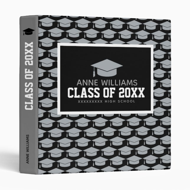Graduate High School Black 3 Ring Binder (Front/Spine)