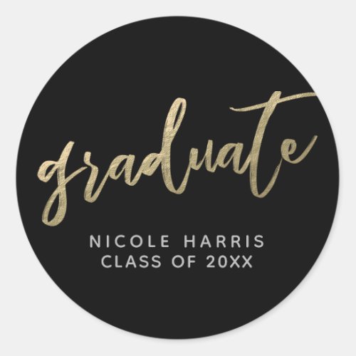 Graduate in Gold Sticker