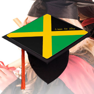Graduate Jamaica, Student hats, Jamaica Flag Graduation Cap Topper