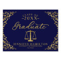Graduate Script 3 Photos Graduation Sign | Zazzle