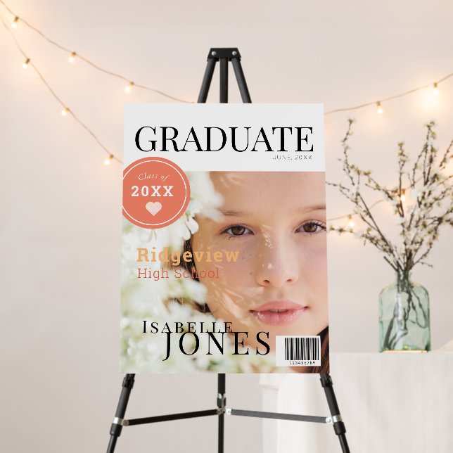 Graduate Magazine Photo Graduation Foam Board (In Situ (Stand))