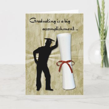 Graduate Male Diploma Card by StarStock at Zazzle