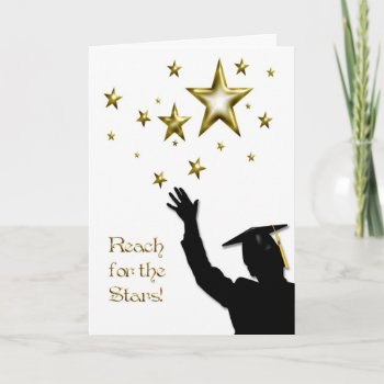 Graduate Male Stars Card by StarStock at Zazzle