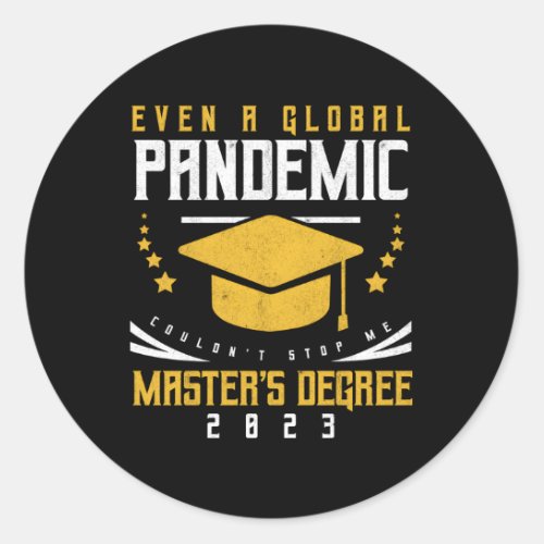 Graduate Master Graduation MasterS Degree 2023 Classic Round Sticker