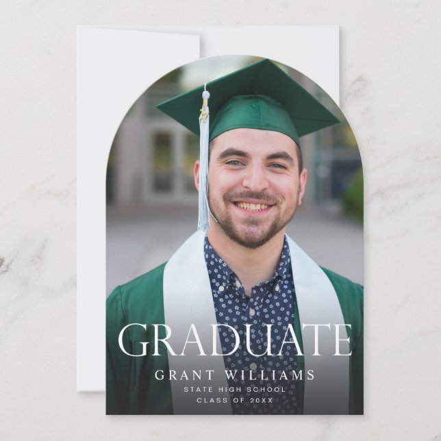 Graduate Mod Photo Ver Graduation Announcement Arc (Front)