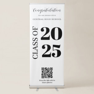 Graduate Modern Congratulations Photoshoot Retractable Banner