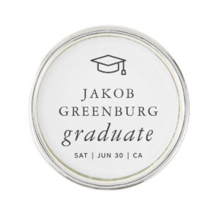 Graduate Modern Minimalist Simple Chic Graduation Lapel Pin