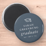 Graduate Modern Minimalist Simple Chic Graduation Magnet<br><div class="desc">Design is composed of serif typography on a simple background. 

Available here:
http://www.zazzle.com/store/selectpartysupplies</div>