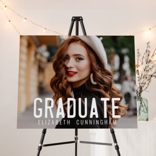 Graduate Modern Preppy Simple Photo Foam Board