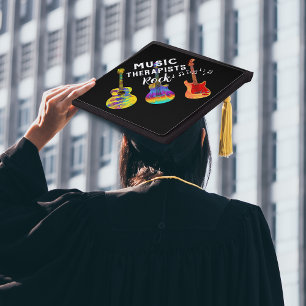 Graduate Music Therapists Rock University Graduation Cap Topper