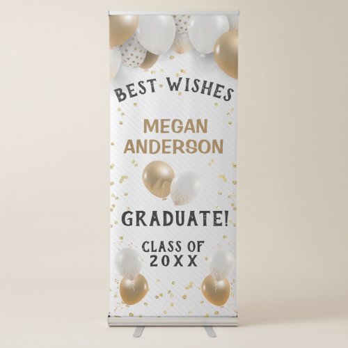 Graduate Name Best Wishes _ Retractable Banner