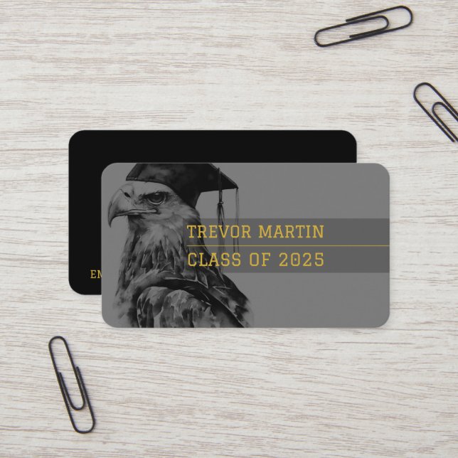 Graduate Name Card | Eagle (Front/Back In Situ)