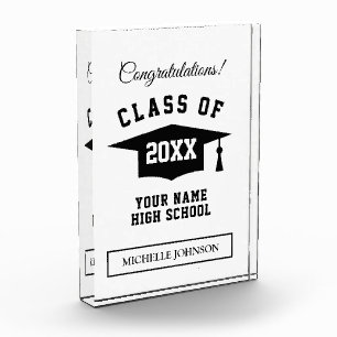 Graduate name Class graduation Acrylic Award