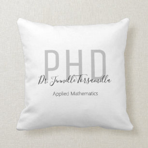 Graduate Name Degree PhD Throw Pillow