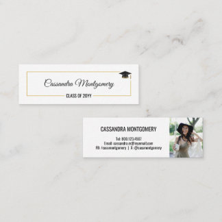 Graduate Name Enclosure Insert Photo Card