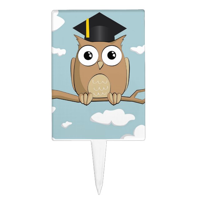 Graduate Owl Cake Topper (Front)