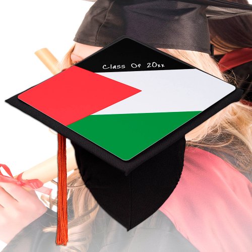 Graduate Palestine Student hats Palestinian Flag Graduation Cap Topper
