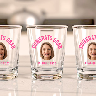 Graduate Party CUSTOM TEXT Photo Graduation Shot Glass