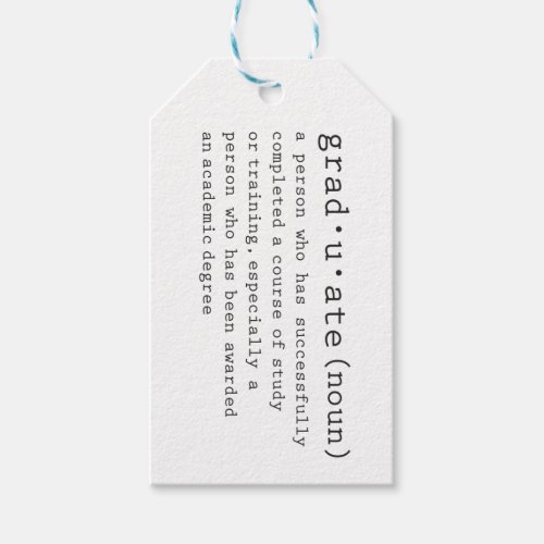 graduate party favor gift tags