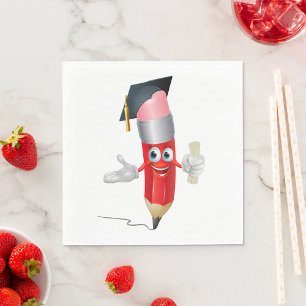 Graduate Pencil Napkins
