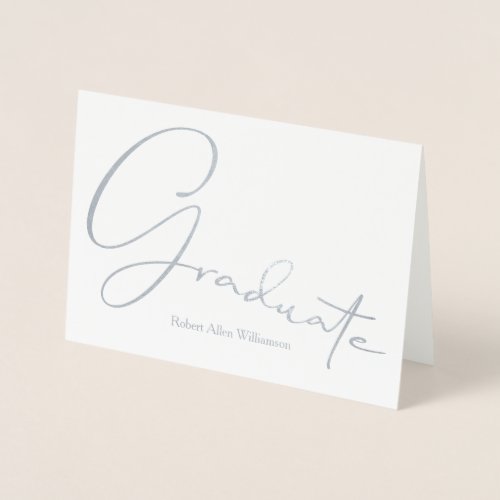 Graduate Personalized Folded Foil Card