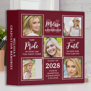 Graduate Personalized Graduation Photo Album 3 Rin Ring Binder