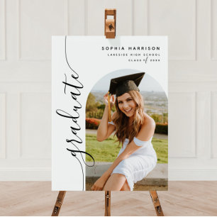 Graduate Photo Arch Vertical Script Graduation Foam Board