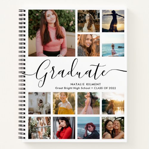 Graduate Photo Collage Graduation Notebook