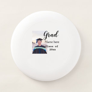 graduate photo congratulation add your name modern Wham-O frisbee