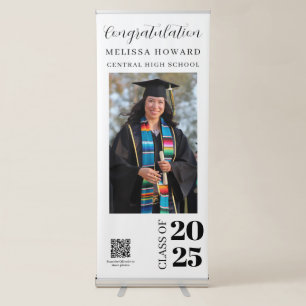 Graduate Photo Congratulations Retractable Banner