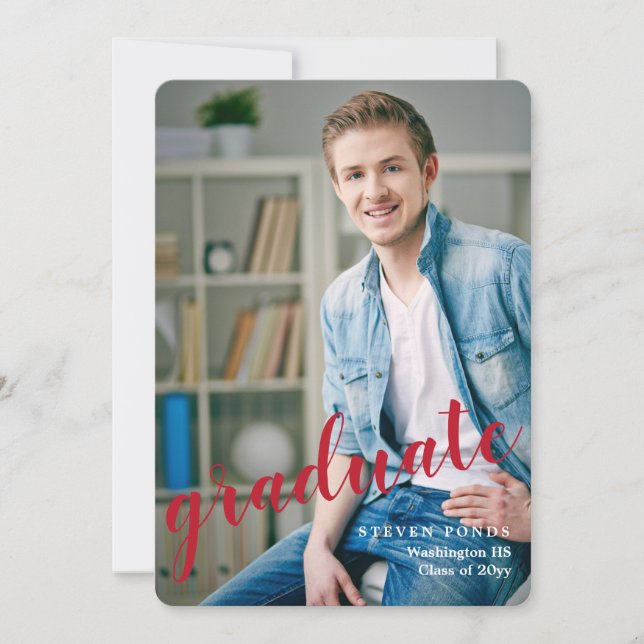 Graduate Photo Graduation Announcement (Front)