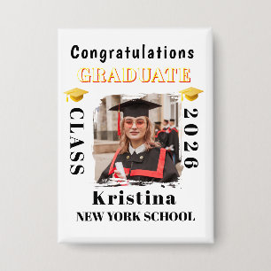 Graduate Photo Graduation Congratulations Custom Button