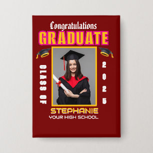 Graduate Photo Graduation Congratulations Custom Button
