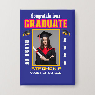 Graduate Photo Graduation Congratulations Custom Button
