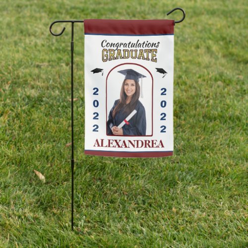 Graduate Photo Graduation Congratulations Custom Garden Flag