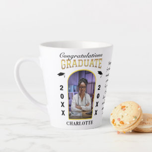 Graduate Photo Graduation Congratulations Custom Latte Mug
