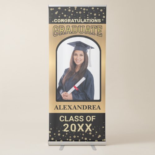 Graduate Photo Graduation Congratulations Custom Retractable Banner