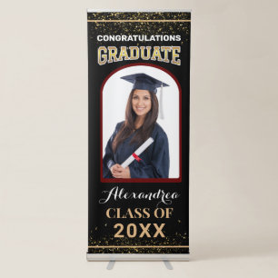 Graduate Photo Graduation Congratulations Custom Retractable Banner