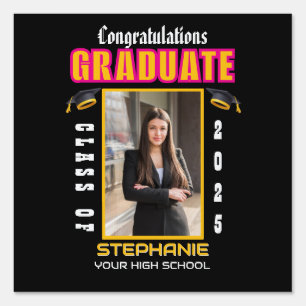 Graduate Photo Graduation Congratulations Custom Sign