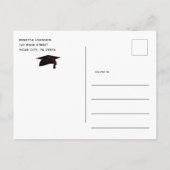 Graduate Photo Graduation Save The Date Announcement Postcard (Back)