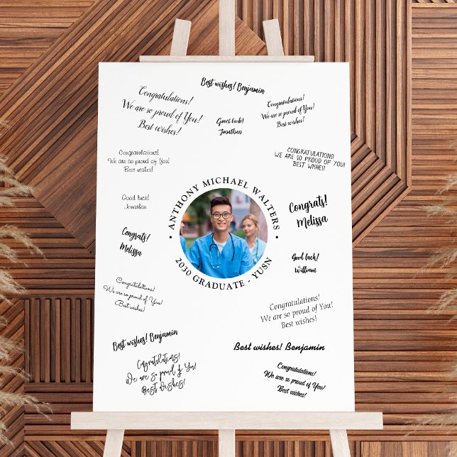 Graduate Photo Guest Book Signature Graduation Foam Board (Creator Uploaded)