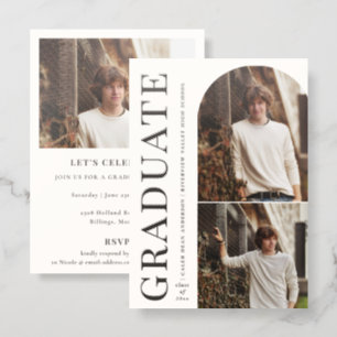 GRADUATE PHOTO LETTERPRESS PHOTO CARDS