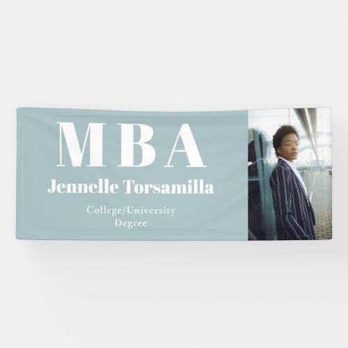 Graduate Photo MBA Graduation Banner
