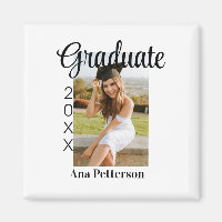 Graduate photo modern classic add year name rustic