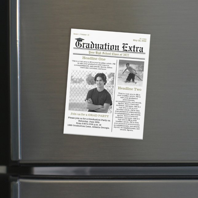 Graduate Photo Modern Simple Trendy Newspaper (Creator Uploaded)