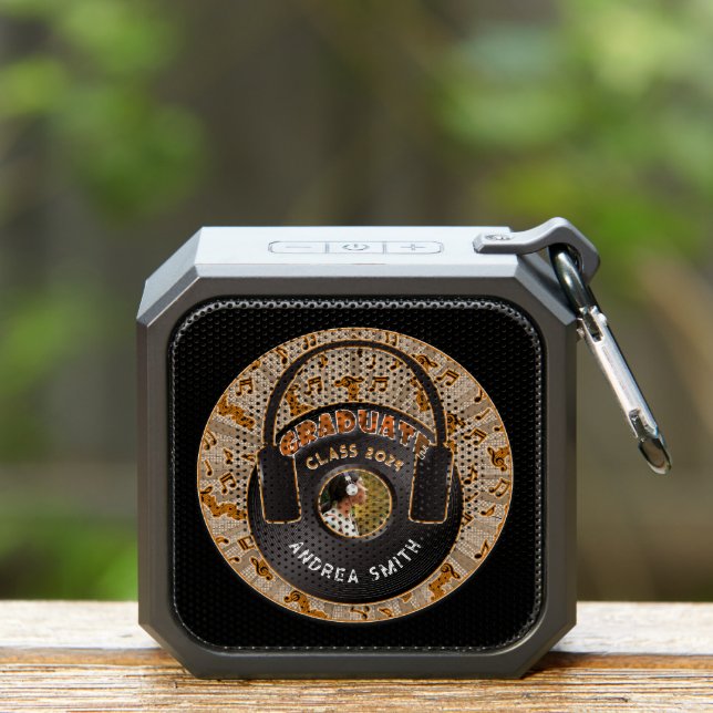 Graduate Photo Music Retro Art Customized Cute  Bluetooth Speaker (Insitu(Outdoor))