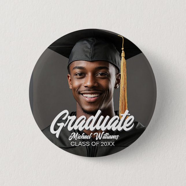Graduate Photo Name Year Graduation Parent Button (Front)