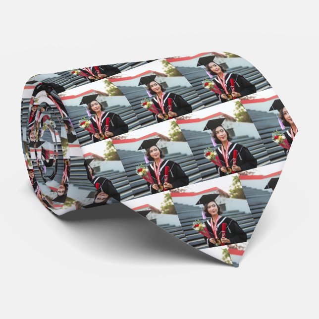 Graduate Photo Neck Tie (Rolled)
