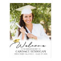 Graduate Photo Script Welcome Poster | Zazzle